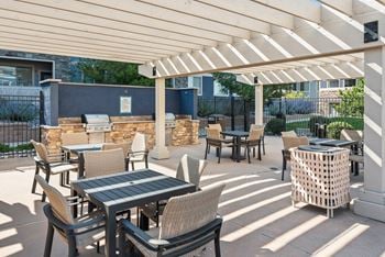 Outdoor grilling area
